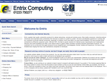 Tablet Screenshot of entrix.co.uk